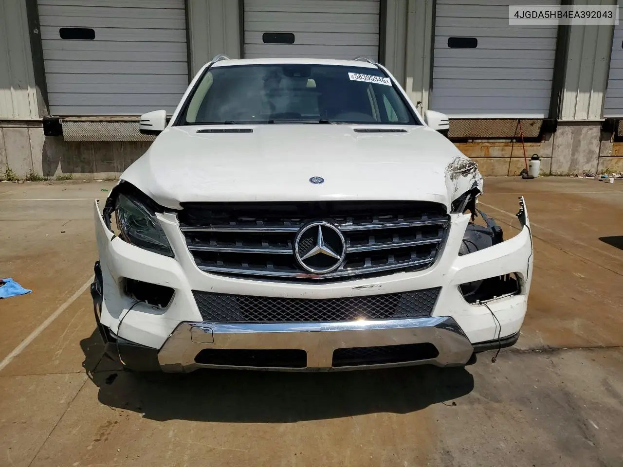 2014 Mercedes-Benz Ml 350 4Matic VIN: 4JGDA5HB4EA392043 Lot: 58395346