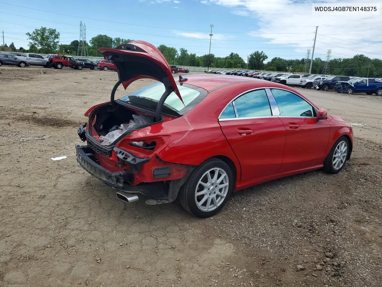 2014 Mercedes-Benz Cla 250 4Matic VIN: WDDSJ4GB7EN148375 Lot: 58702126
