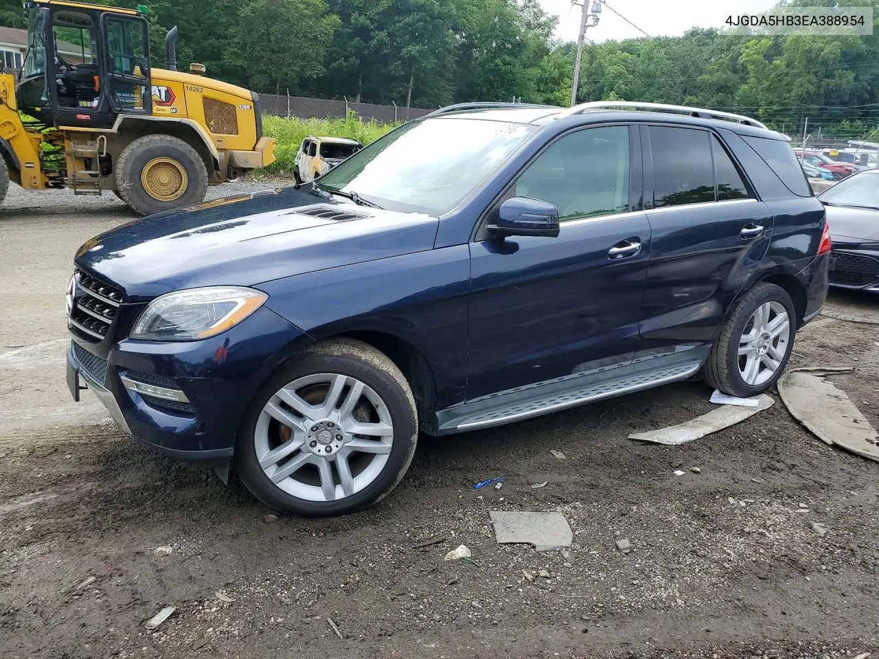 2014 Mercedes-Benz Ml 350 4Matic VIN: 4JGDA5HB3EA388954 Lot: 59670266