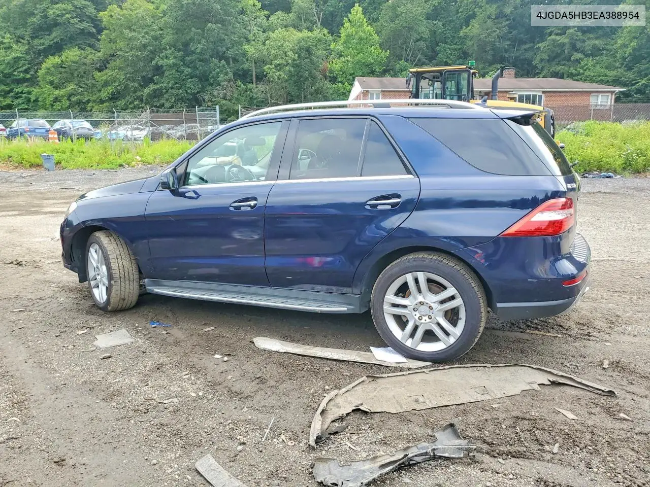 2014 Mercedes-Benz Ml 350 4Matic VIN: 4JGDA5HB3EA388954 Lot: 59670266
