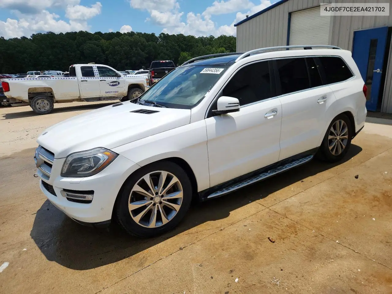 2014 Mercedes-Benz Gl 450 4Matic VIN: 4JGDF7CE2EA421702 Lot: 59844356