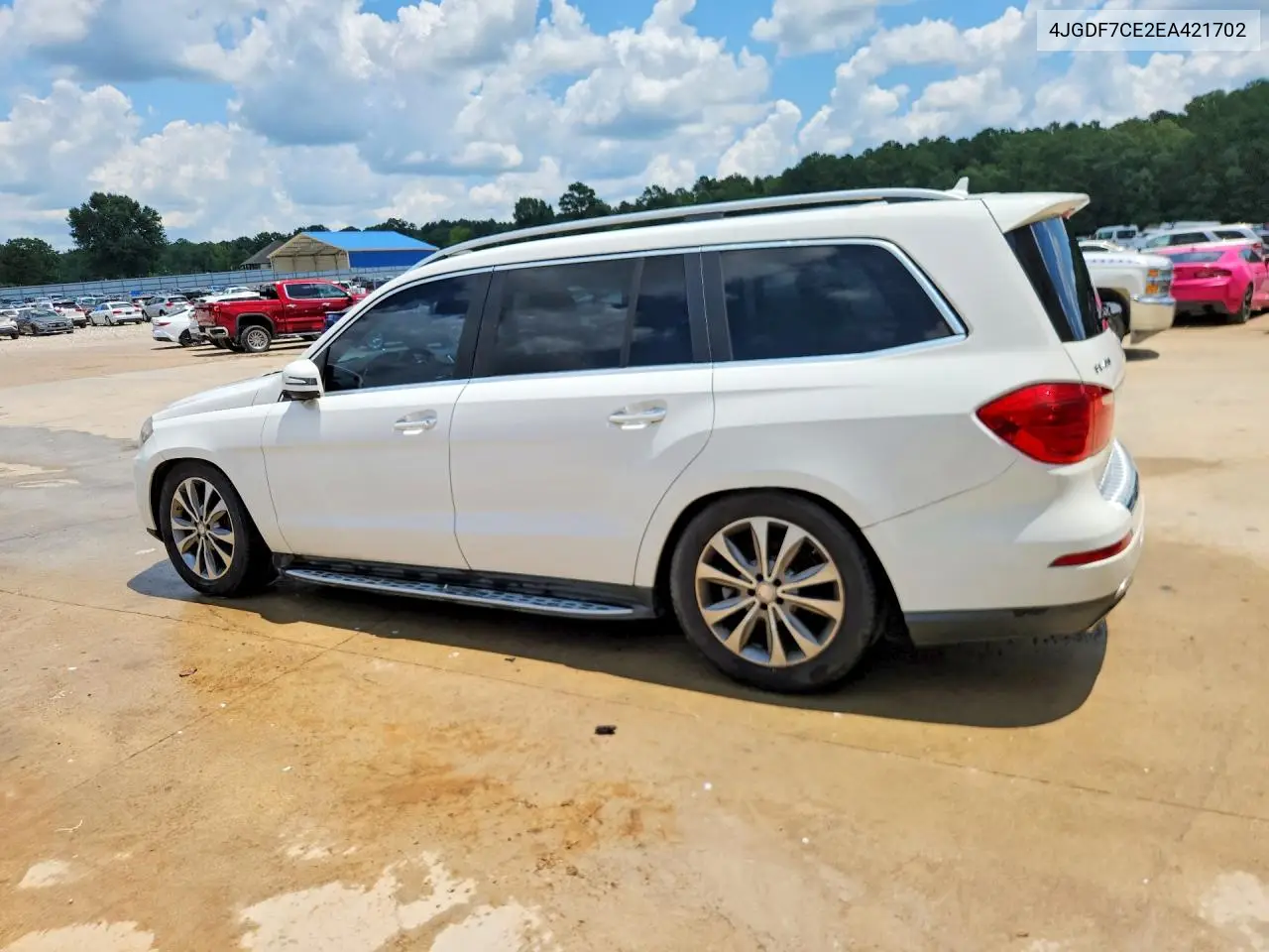 2014 Mercedes-Benz Gl 450 4Matic VIN: 4JGDF7CE2EA421702 Lot: 59844356
