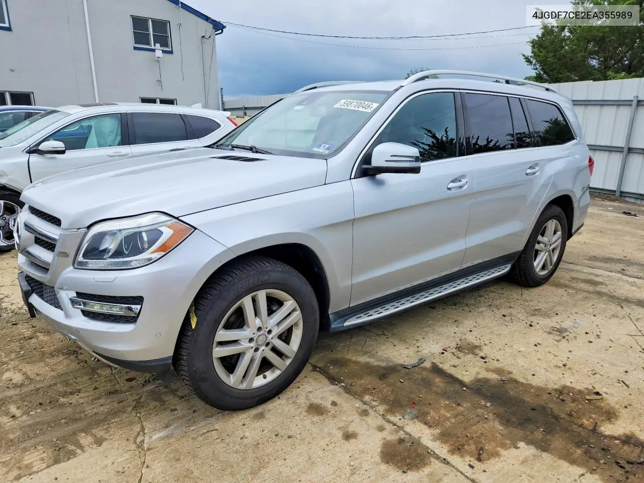 2014 Mercedes-Benz Gl 450 4Matic VIN: 4JGDF7CE2EA355989 Lot: 59870046