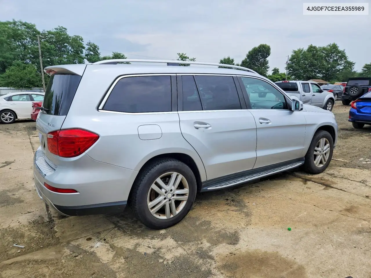 2014 Mercedes-Benz Gl 450 4Matic VIN: 4JGDF7CE2EA355989 Lot: 59870046