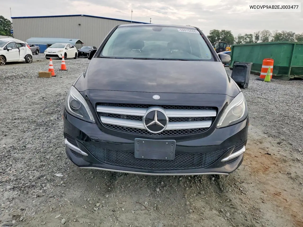 2014 Mercedes-Benz B Electric VIN: WDDVP9AB2EJ003477 Lot: 59915666
