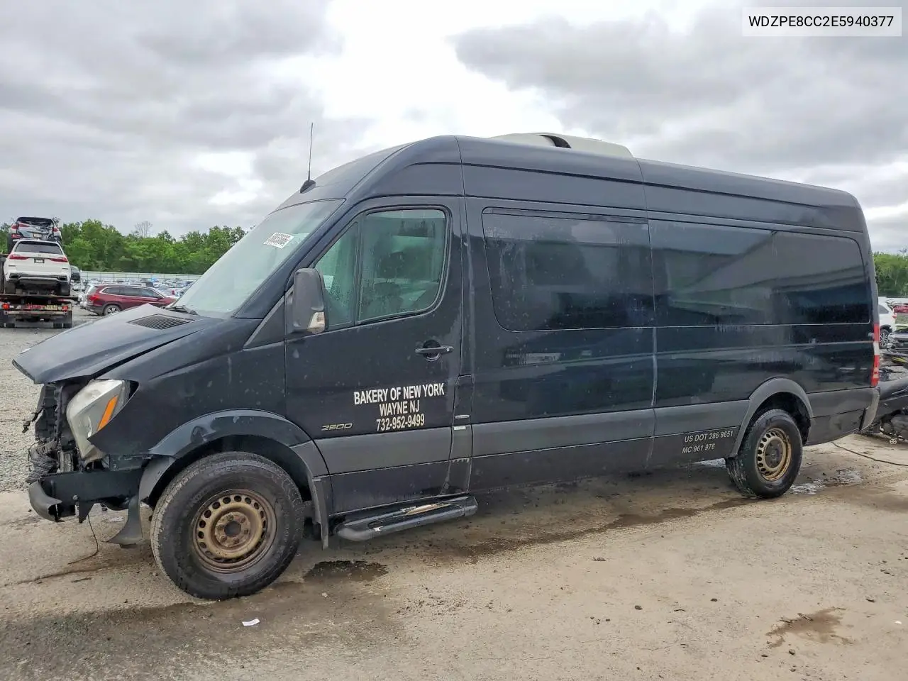 2014 Mercedes-Benz Sprinter Delivery Van VIN: WDZPE8CC2E5940377 Lot: 60053666