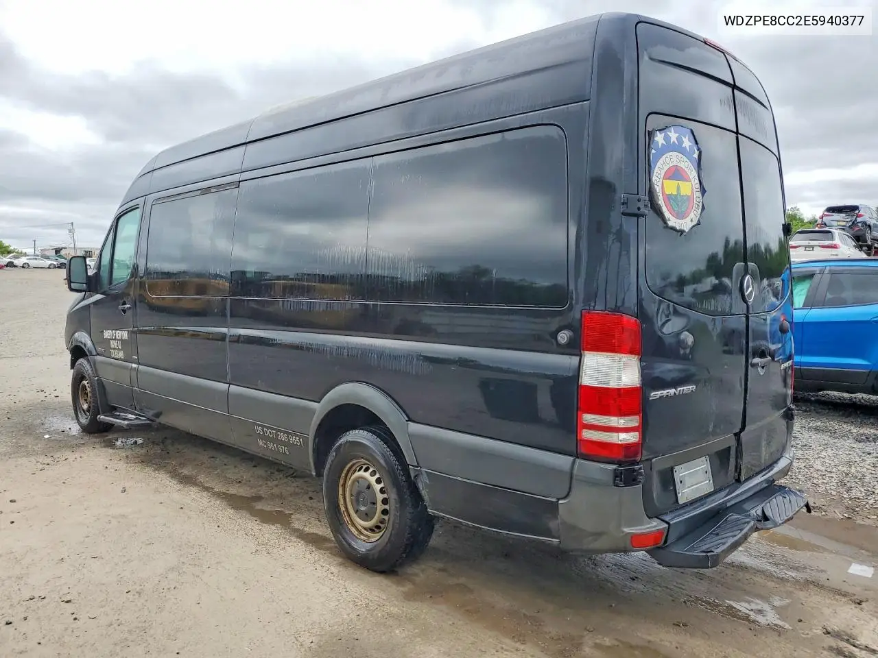 2014 Mercedes-Benz Sprinter Delivery Van VIN: WDZPE8CC2E5940377 Lot: 60053666