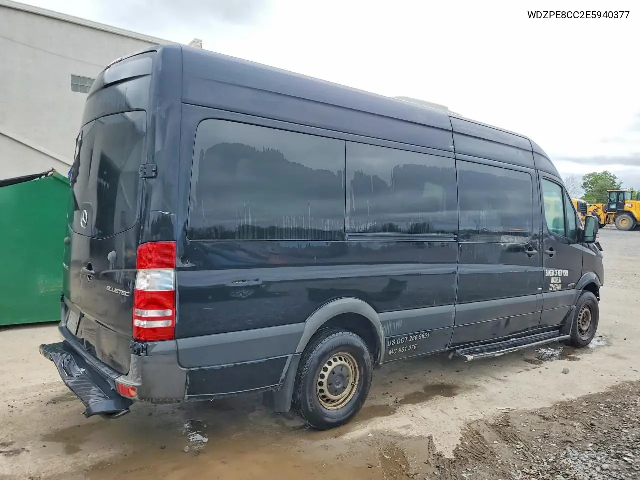 2014 Mercedes-Benz Sprinter Delivery Van VIN: WDZPE8CC2E5940377 Lot: 60053666