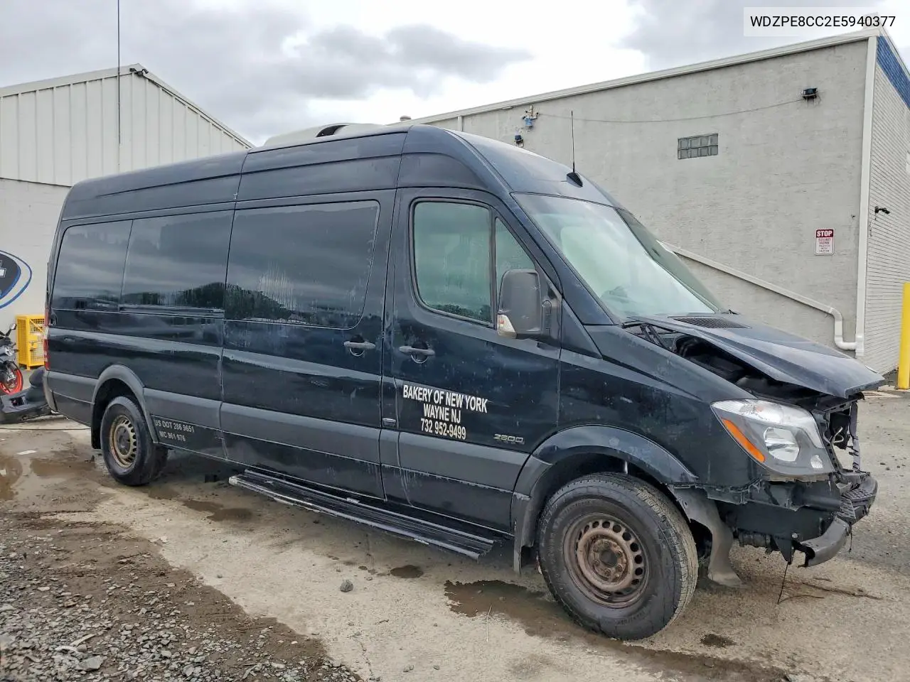 2014 Mercedes-Benz Sprinter Delivery Van VIN: WDZPE8CC2E5940377 Lot: 60053666