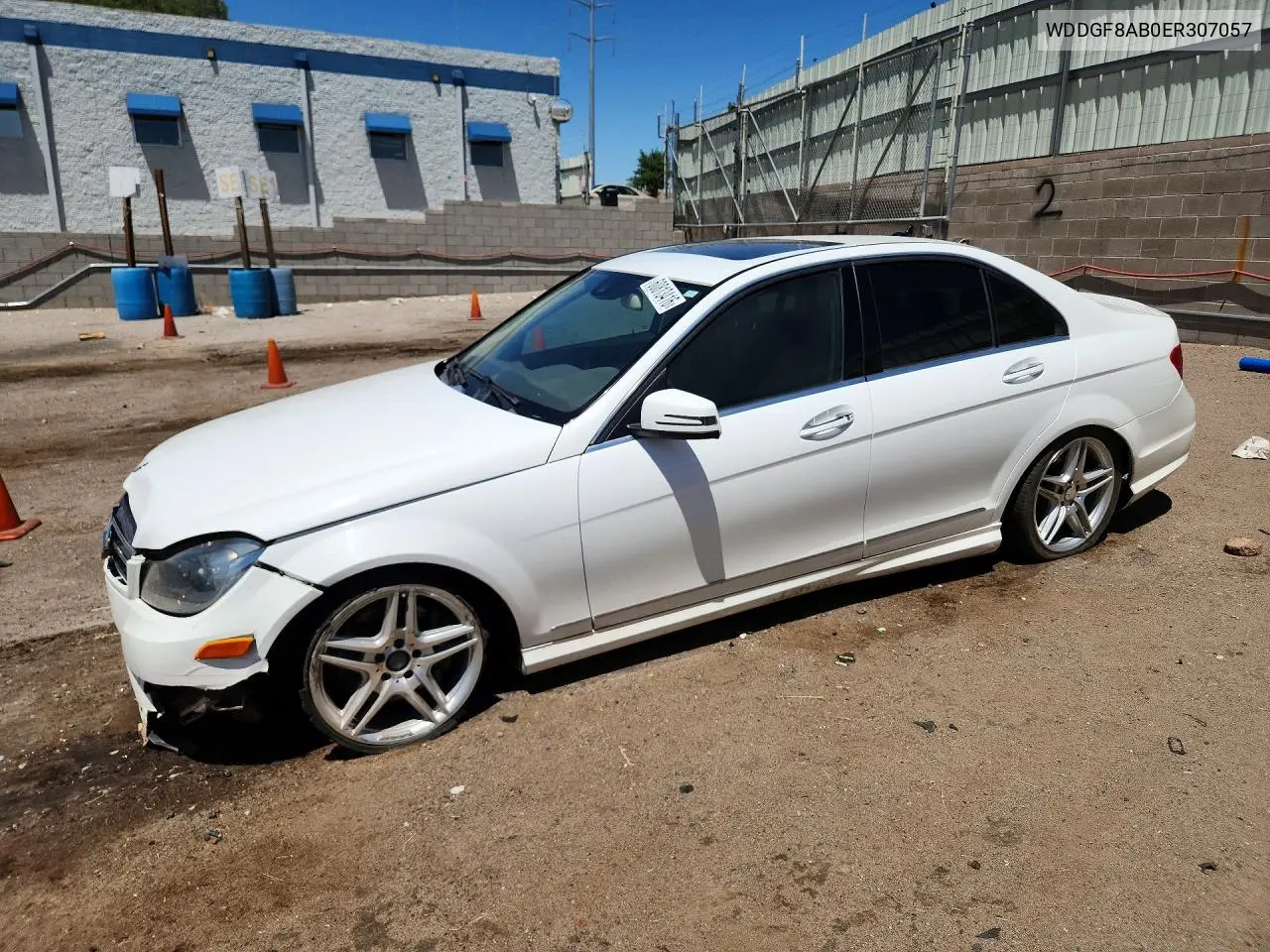 2014 Mercedes-Benz C 300 4Matic VIN: WDDGF8AB0ER307057 Lot: 60813416