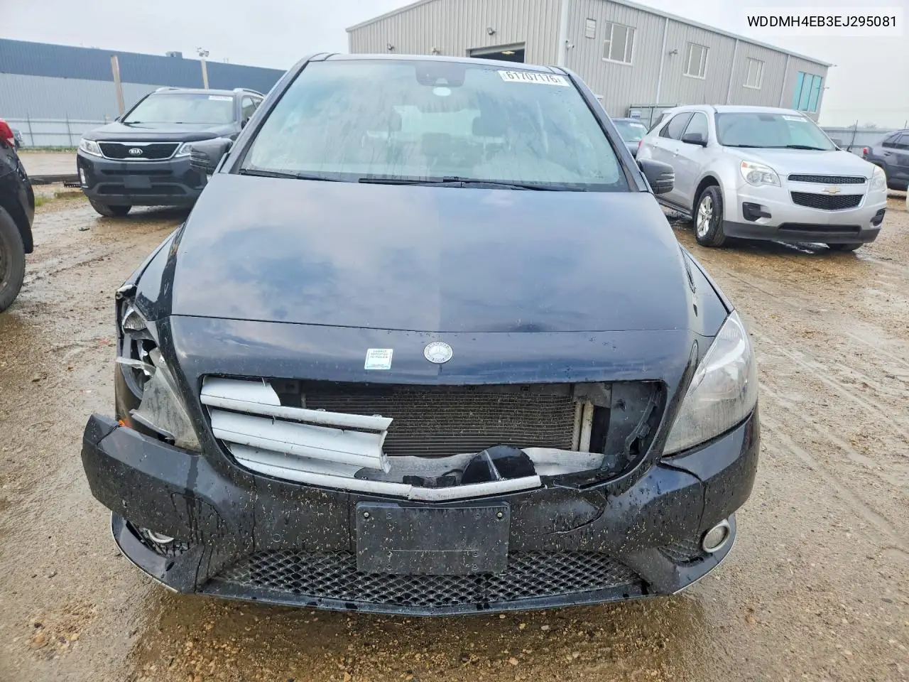 2014 Mercedes-Benz B250 VIN: WDDMH4EB3EJ295081 Lot: 61707176