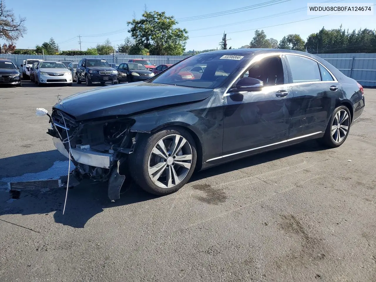 2015 Mercedes-Benz S 550 VIN: WDDUG8CB0FA124674 Lot: 53206866