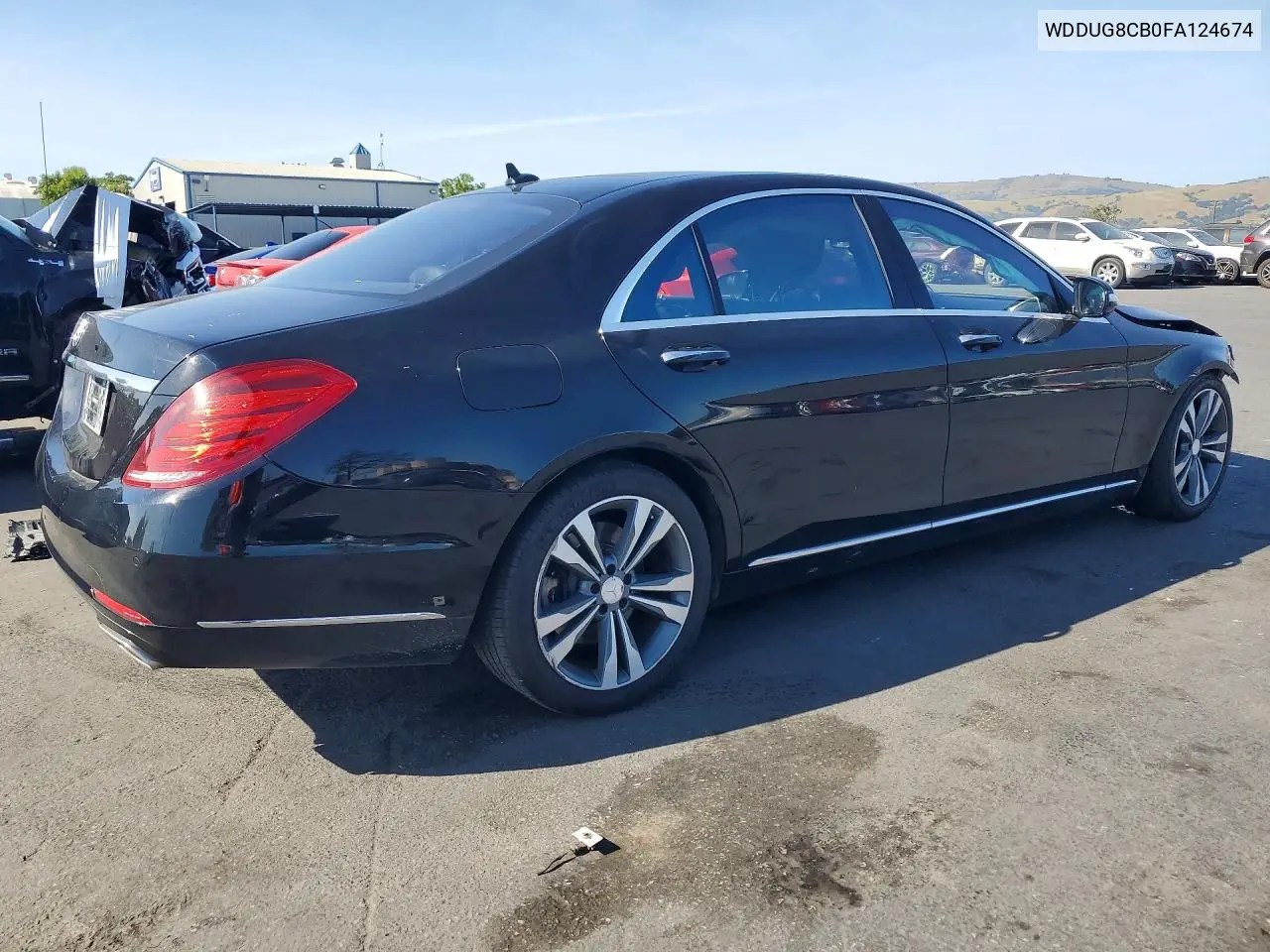 2015 Mercedes-Benz S 550 VIN: WDDUG8CB0FA124674 Lot: 53206866