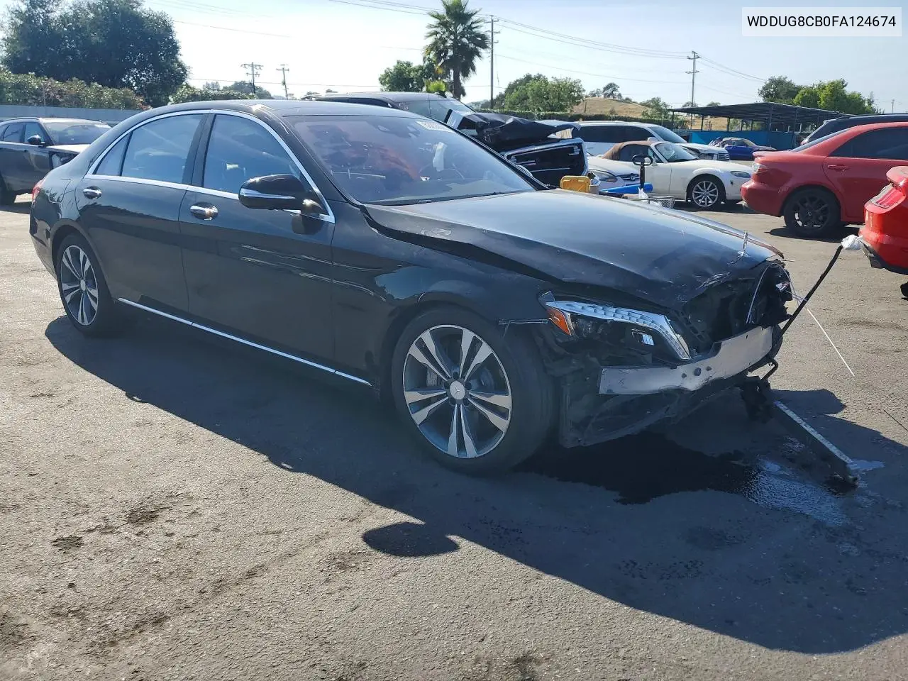 2015 Mercedes-Benz S 550 VIN: WDDUG8CB0FA124674 Lot: 53206866