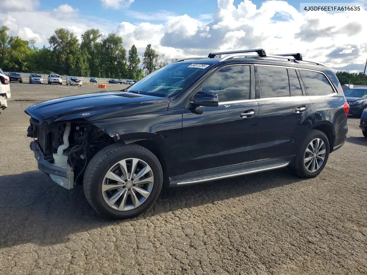 2015 Mercedes-Benz Gl 450 4Matic VIN: 4JGDF6EE1FA616635 Lot: 54877296