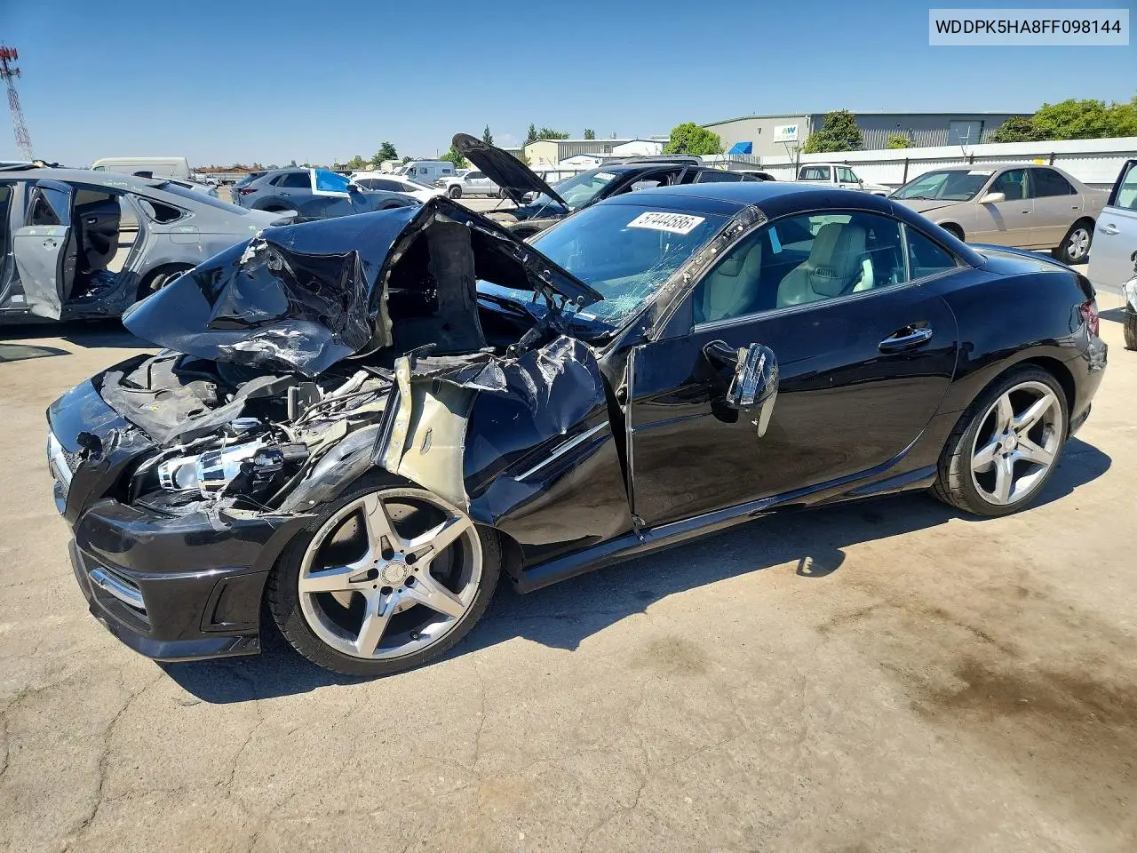 2015 Mercedes-Benz Slk 350 VIN: WDDPK5HA8FF098144 Lot: 57444586