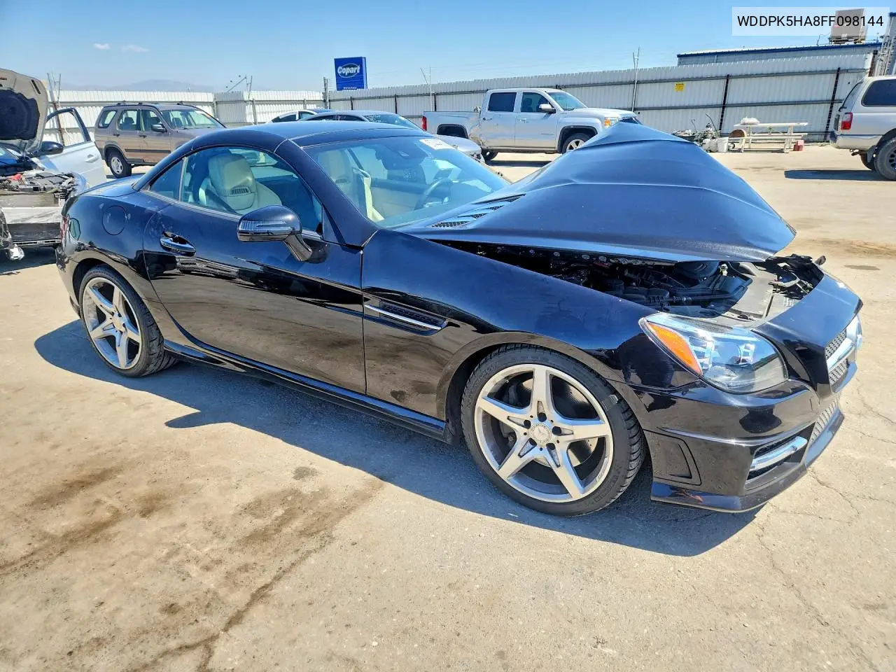 2015 Mercedes-Benz Slk 350 VIN: WDDPK5HA8FF098144 Lot: 57444586