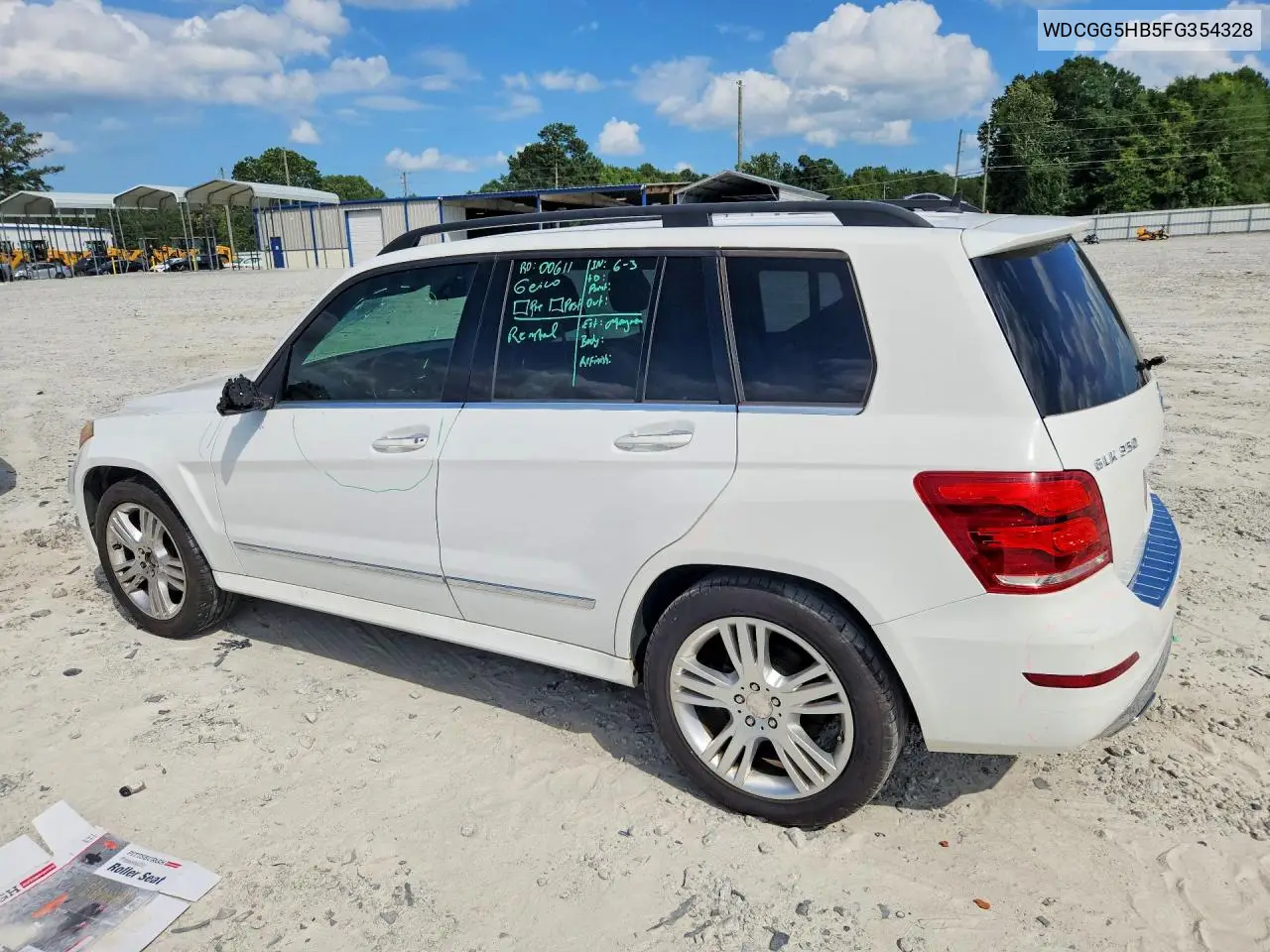 2015 Mercedes-Benz Glk 350 VIN: WDCGG5HB5FG354328 Lot: 57491726