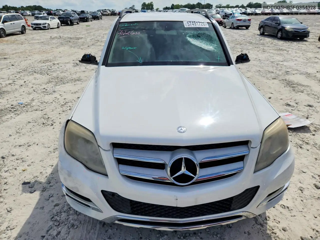 2015 Mercedes-Benz Glk 350 VIN: WDCGG5HB5FG354328 Lot: 57491726