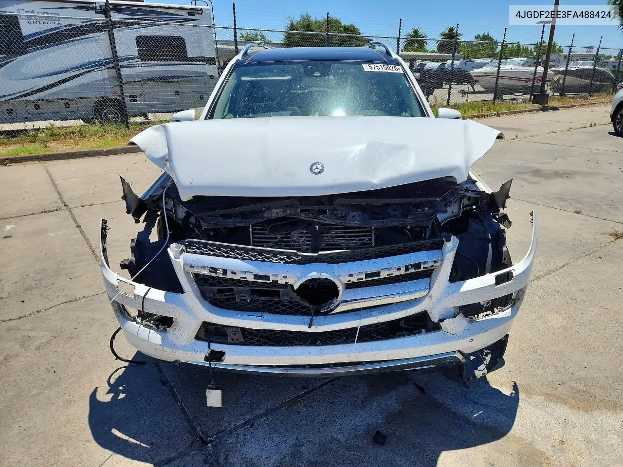 2015 Mercedes-Benz Gl 350 Bluetec VIN: 4JGDF2EE3FA488424 Lot: 57515026