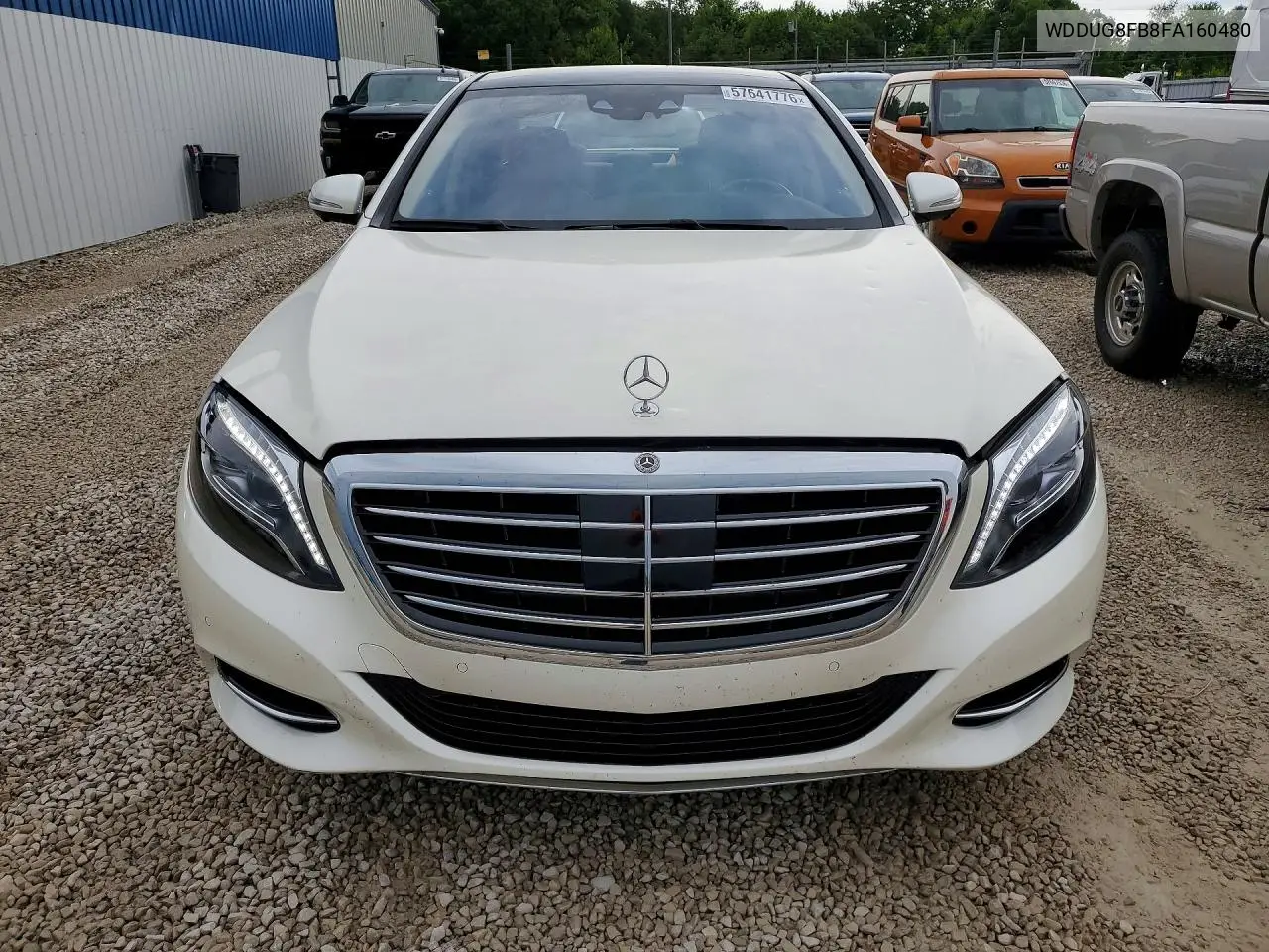 2015 Mercedes-Benz S 550 4Matic VIN: WDDUG8FB8FA160480 Lot: 57641776