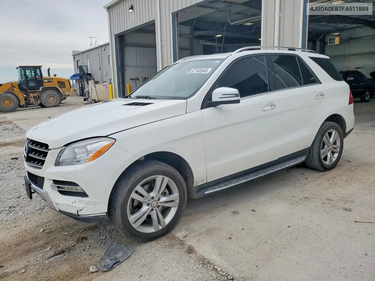 2015 Mercedes-Benz Ml 250 Bluetec VIN: 4JGDA0EB7FA511888 Lot: 57748546