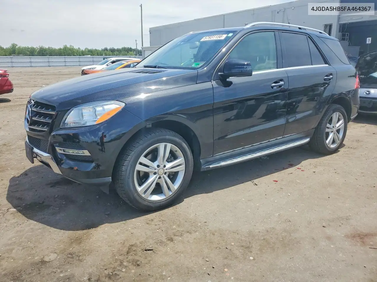 2015 Mercedes-Benz Ml 350 4Matic VIN: 4JGDA5HB5FA464367 Lot: 57931156