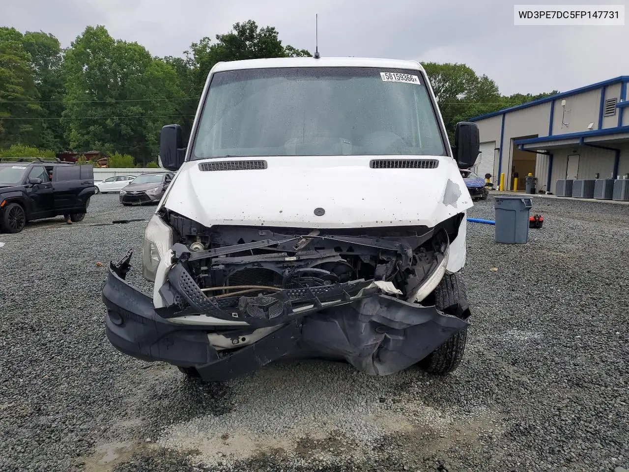 2015 Mercedes-Benz Sprinter 2500 Delivery Van VIN: WD3PE7DC5FP147731 Lot: 58159366