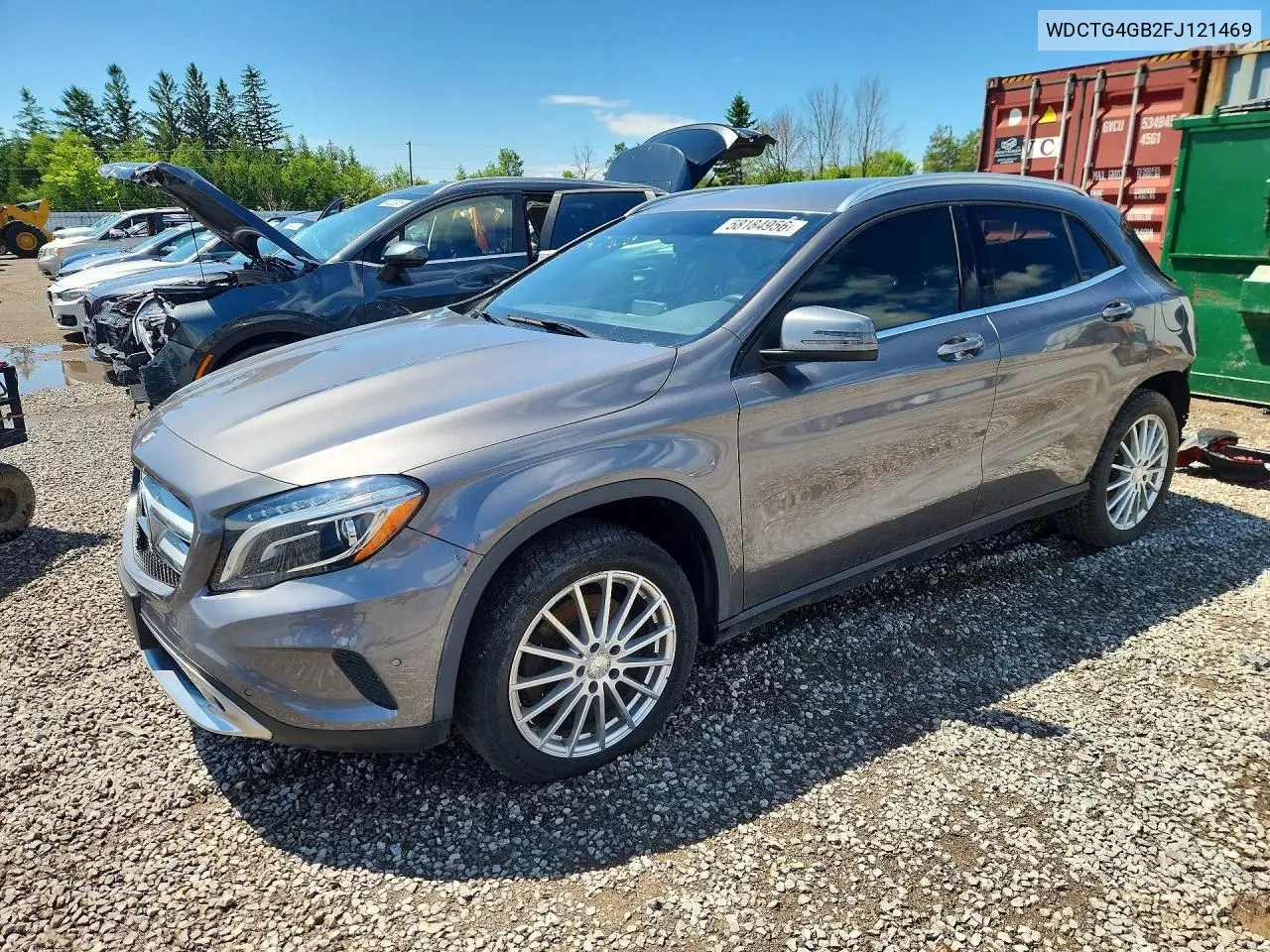 2015 Mercedes-Benz Gla250 4Ma VIN: WDCTG4GB2FJ121469 Lot: 58184956