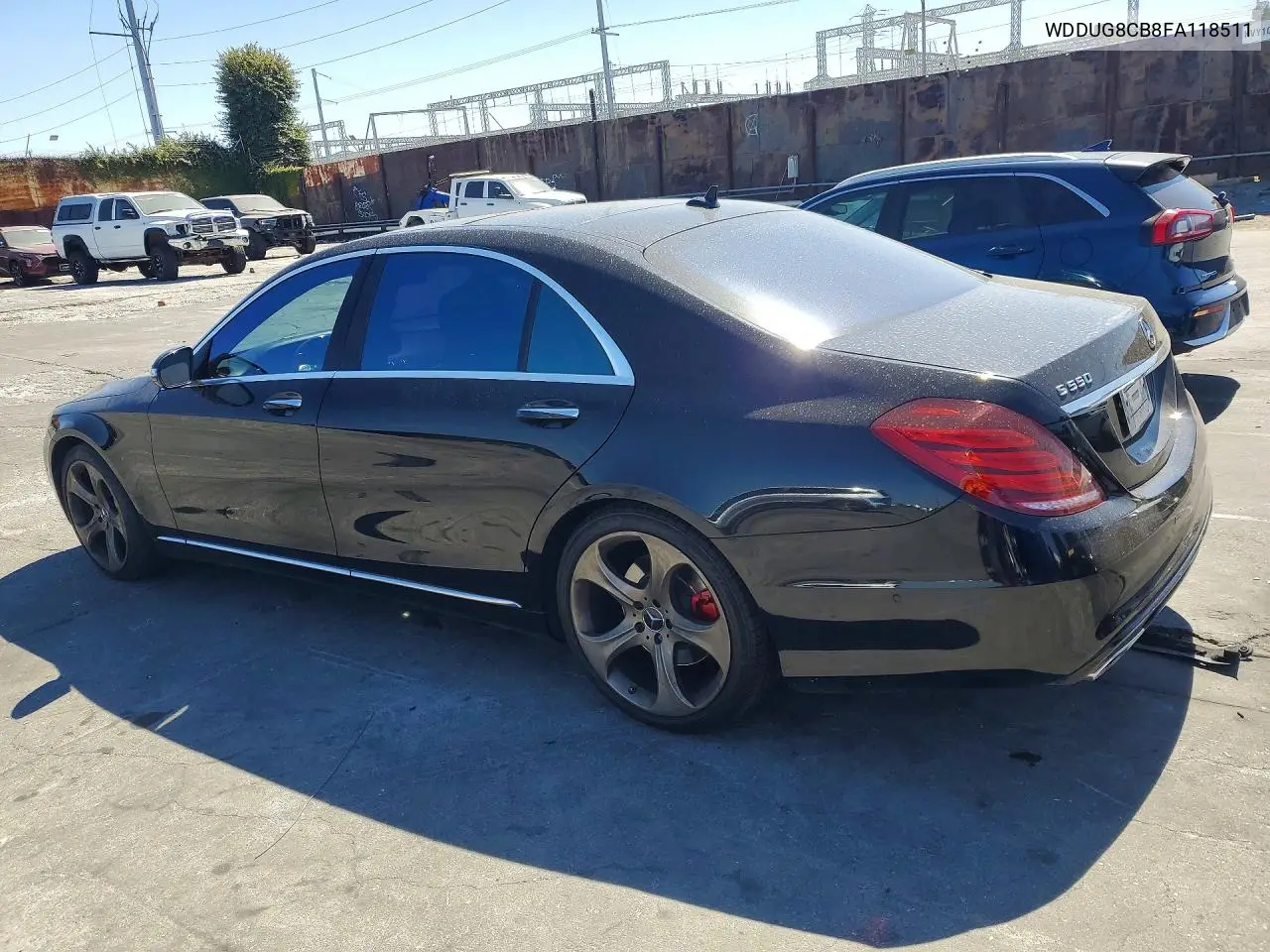 2015 Mercedes-Benz S 550 VIN: WDDUG8CB8FA118511 Lot: 58398286