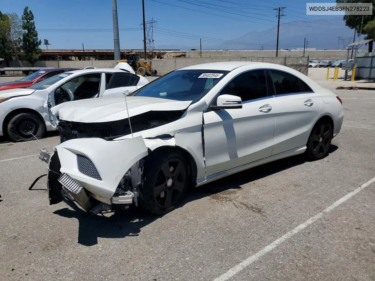 2015 Mercedes-Benz Cla 250 VIN: WDDSJ4EB3FN278223 Lot: 58402846