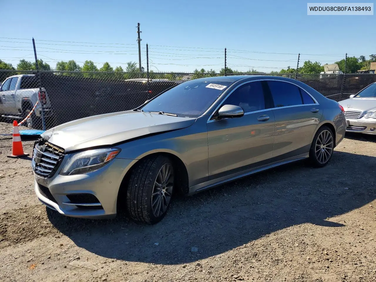 2015 Mercedes-Benz S 550 VIN: WDDUG8CB0FA138493 Lot: 58459166