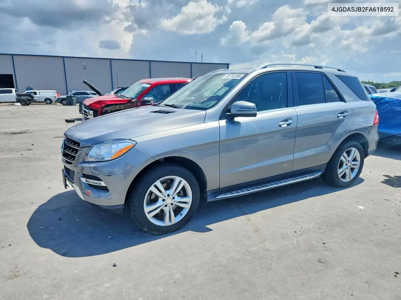 2015 Mercedes-Benz Ml 350 VIN: 4JGDA5JB2FA618592 Lot: 58742386