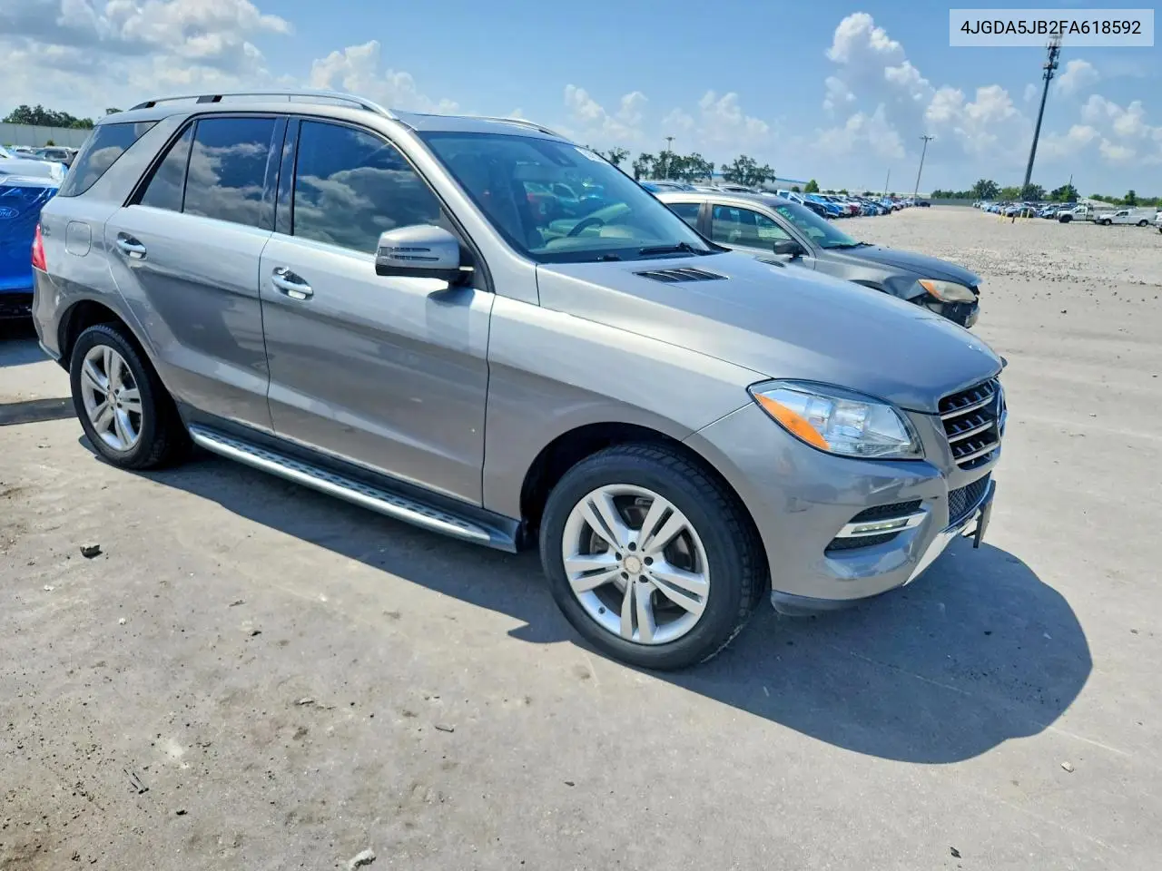 2015 Mercedes-Benz Ml 350 VIN: 4JGDA5JB2FA618592 Lot: 58742386