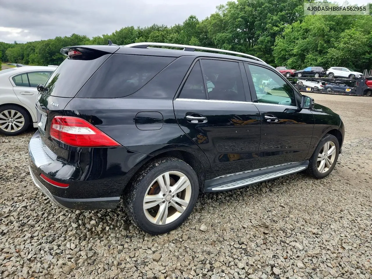 2015 Mercedes-Benz Ml 350 4Matic VIN: 4JGDA5HB8FA562955 Lot: 58849006