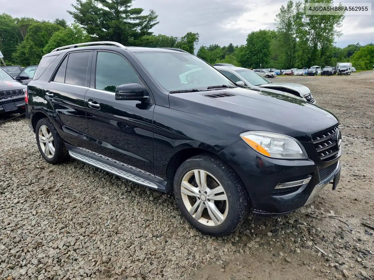 2015 Mercedes-Benz Ml 350 4Matic VIN: 4JGDA5HB8FA562955 Lot: 58849006