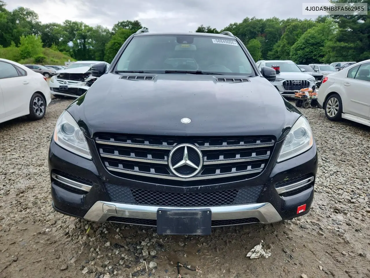 2015 Mercedes-Benz Ml 350 4Matic VIN: 4JGDA5HB8FA562955 Lot: 58849006