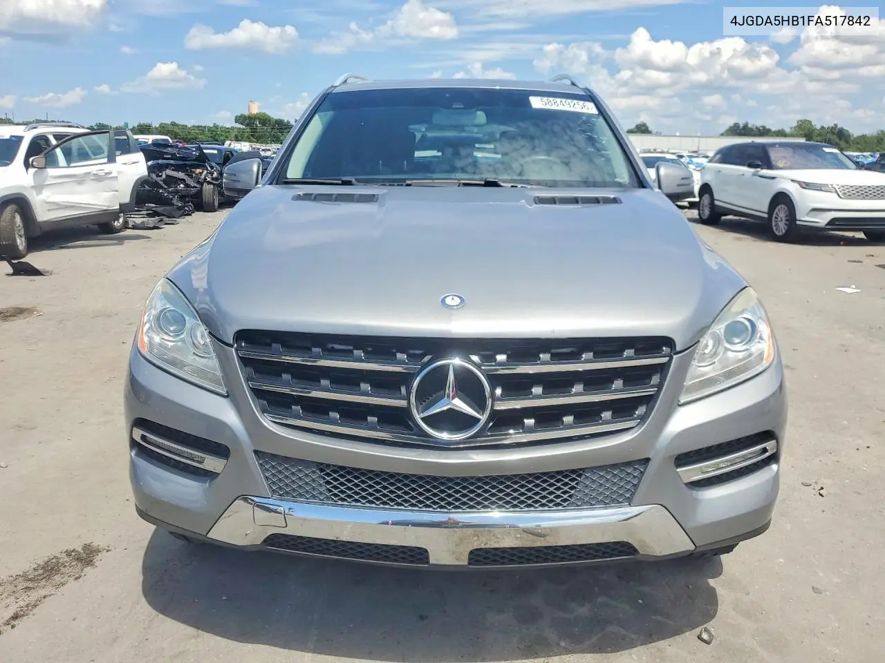 2015 Mercedes-Benz Ml 350 4Matic VIN: 4JGDA5HB1FA517842 Lot: 58849256