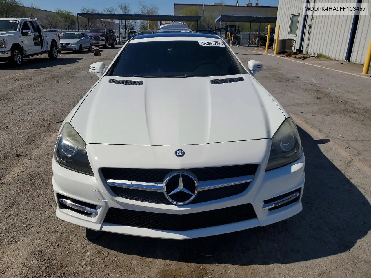 2015 Mercedes-Benz Slk 250 VIN: WDDPK4HA9FF103457 Lot: 58985256