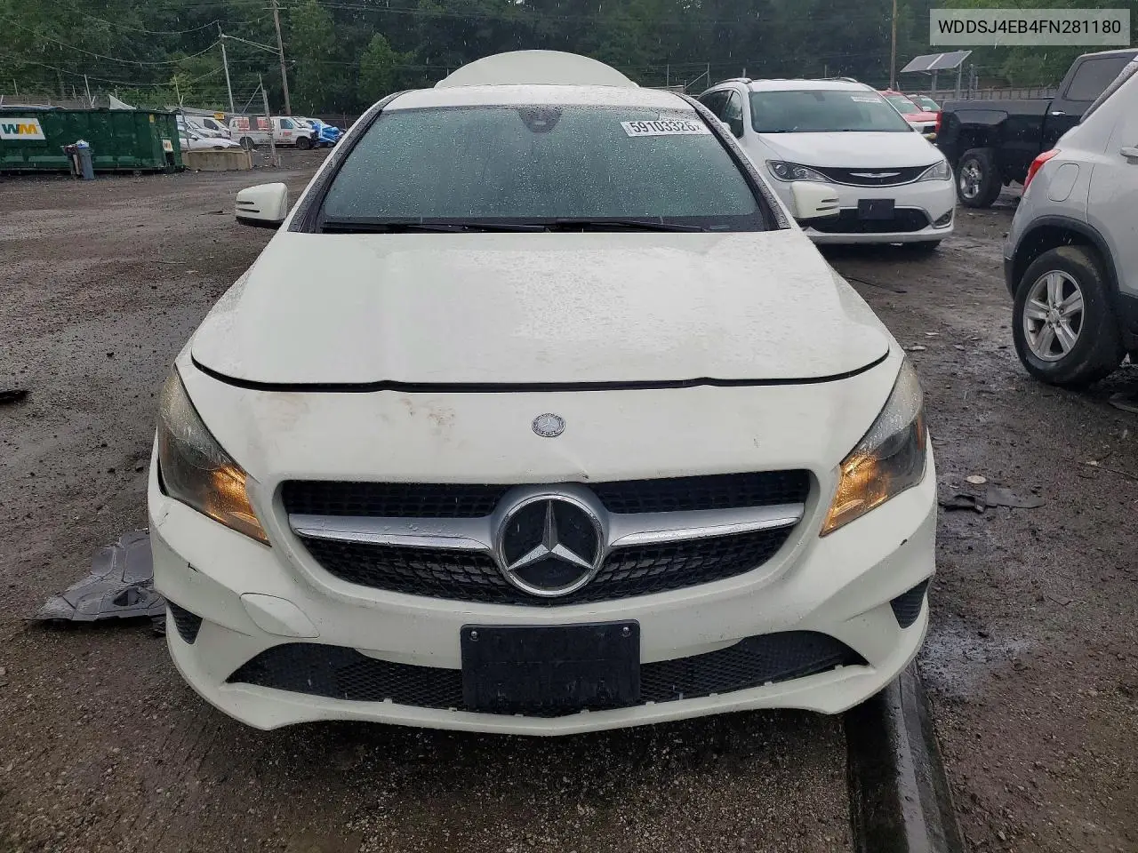 2015 Mercedes-Benz Cla 250 VIN: WDDSJ4EB4FN281180 Lot: 59103326