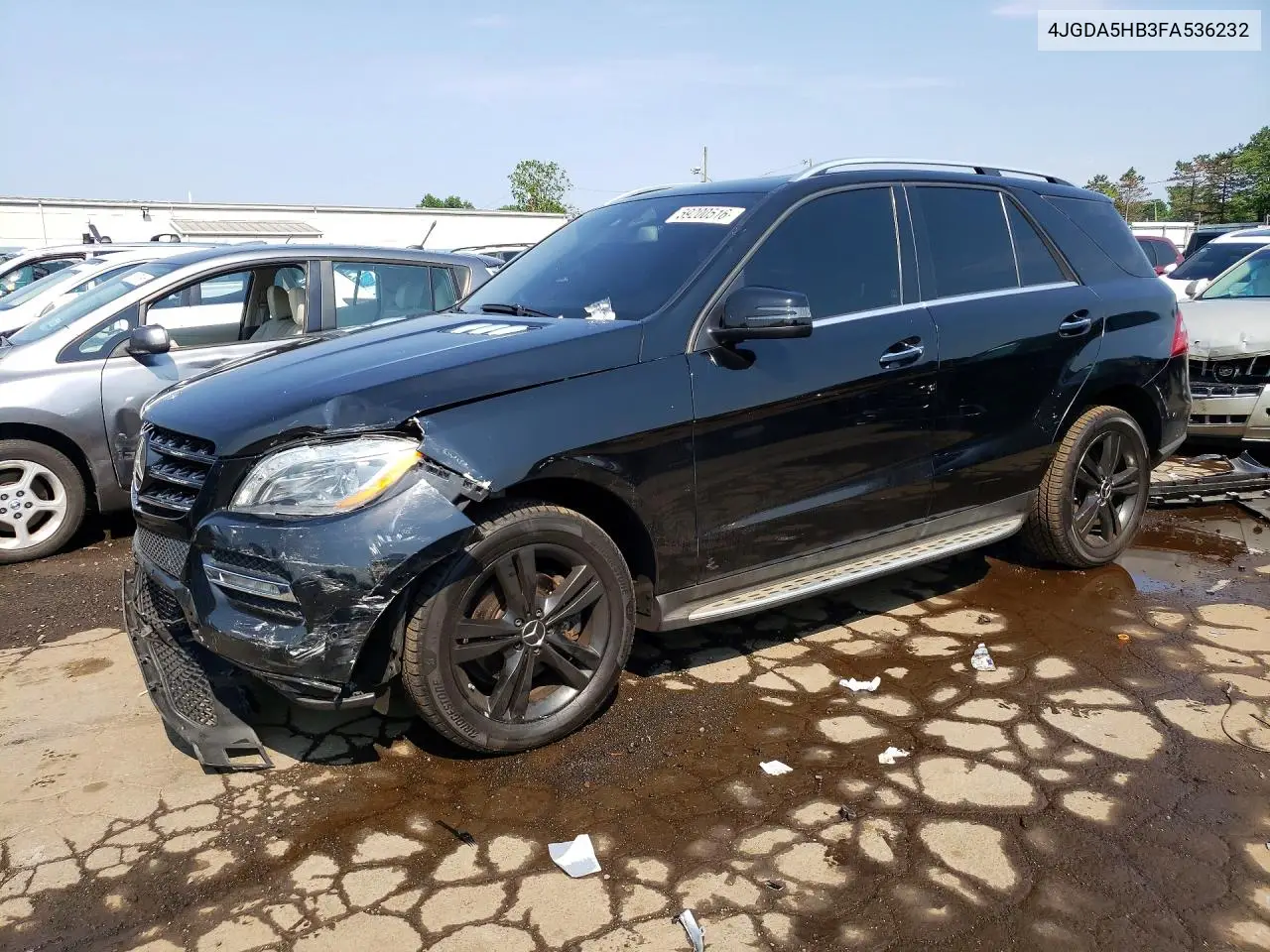 2015 Mercedes-Benz Ml 350 4Matic VIN: 4JGDA5HB3FA536232 Lot: 59200516