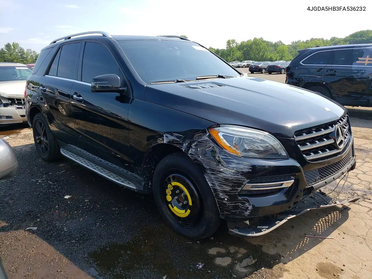 2015 Mercedes-Benz Ml 350 4Matic VIN: 4JGDA5HB3FA536232 Lot: 59200516