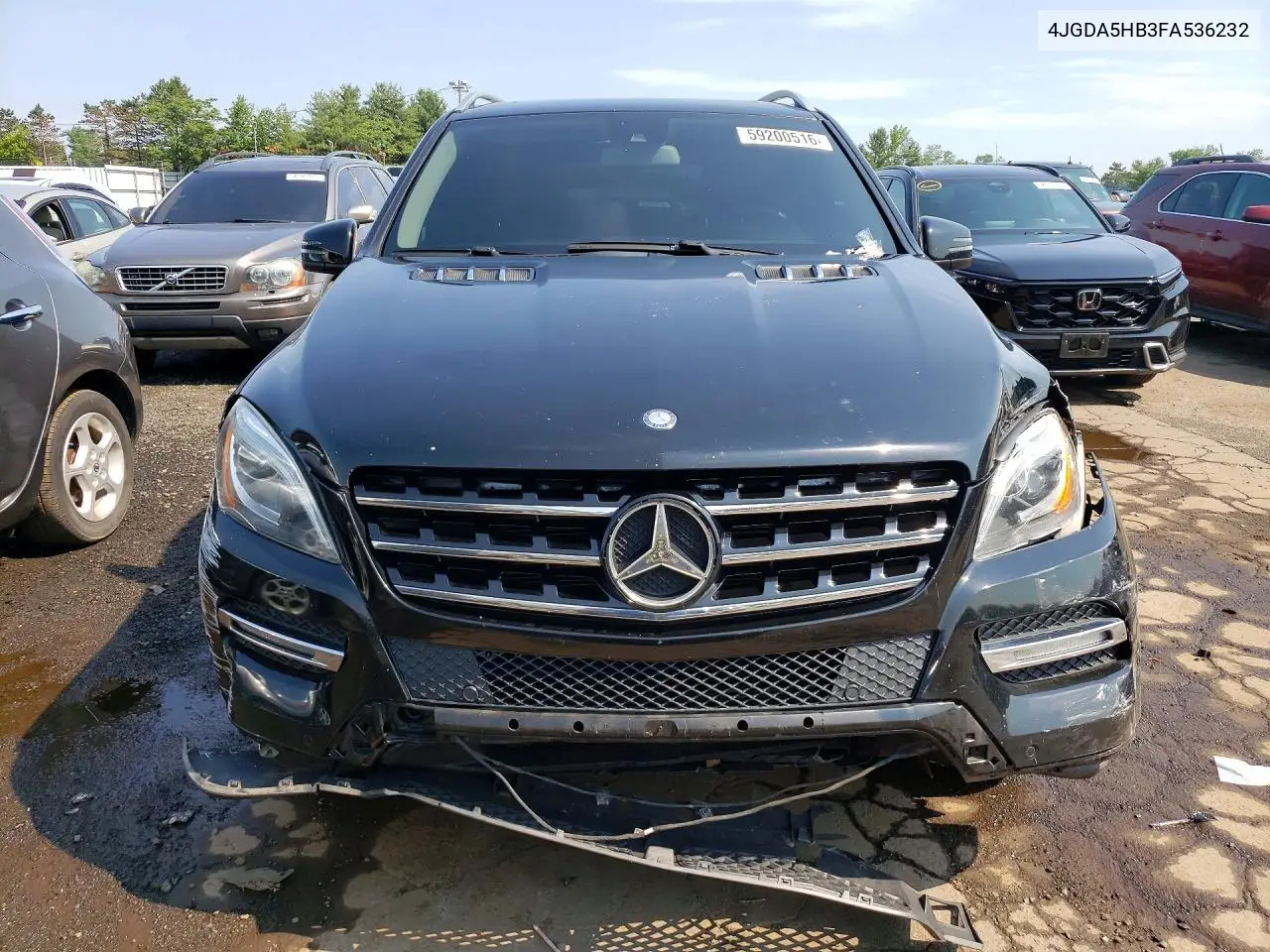 2015 Mercedes-Benz Ml 350 4Matic VIN: 4JGDA5HB3FA536232 Lot: 59200516