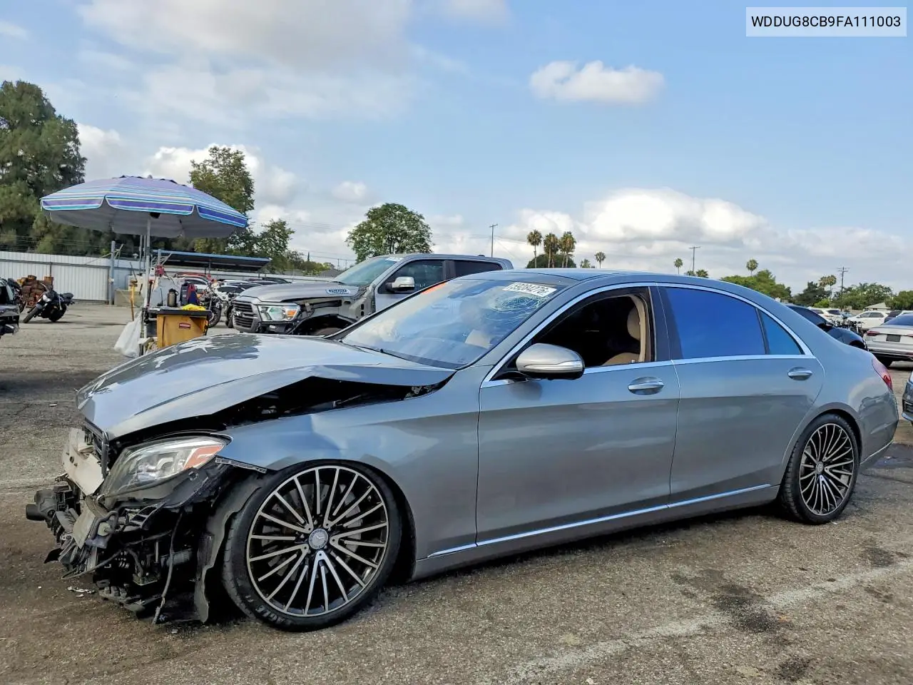 2015 Mercedes-Benz S 550 VIN: WDDUG8CB9FA111003 Lot: 59284276