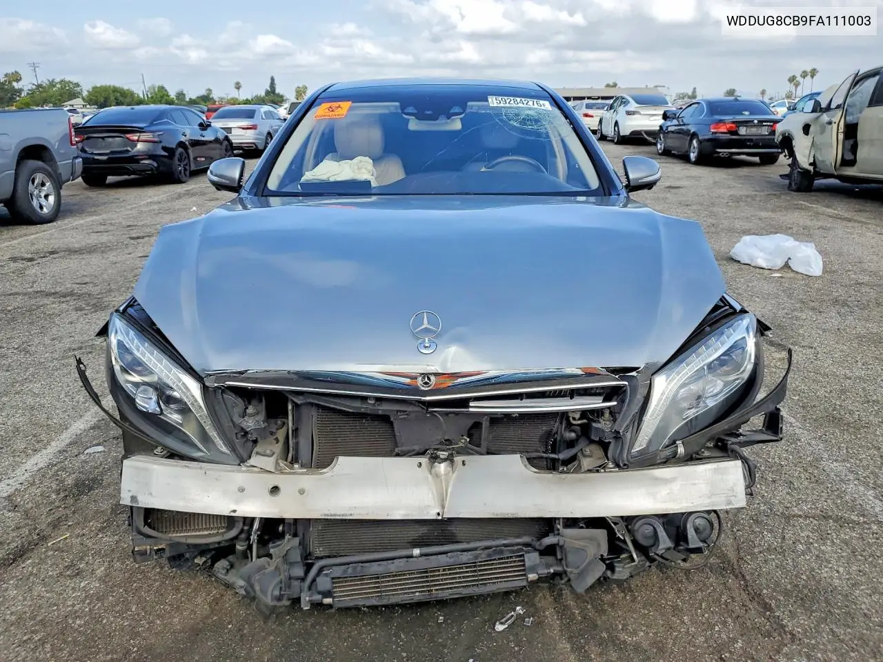 2015 Mercedes-Benz S 550 VIN: WDDUG8CB9FA111003 Lot: 59284276