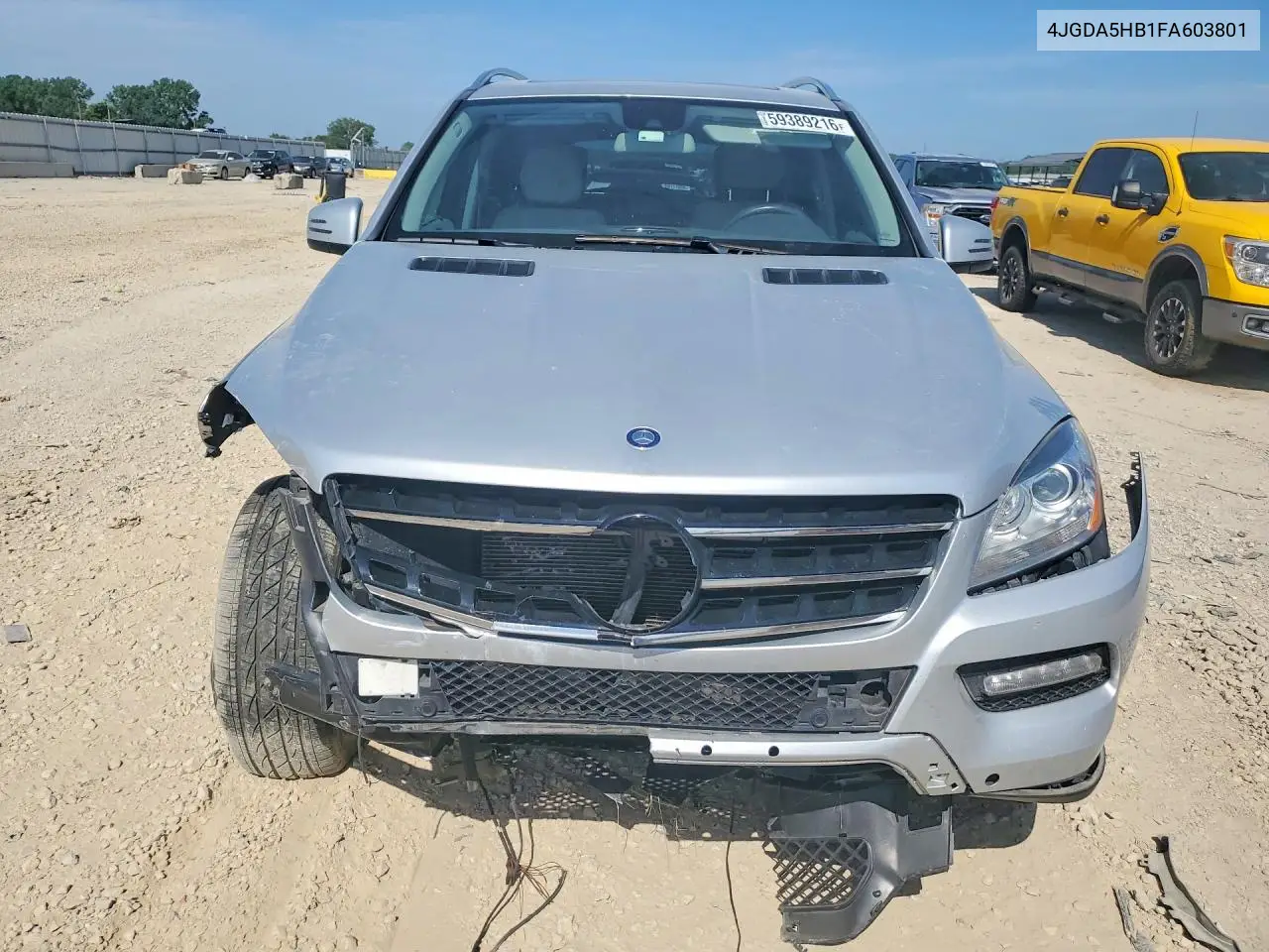 2015 Mercedes-Benz Ml 350 4Matic VIN: 4JGDA5HB1FA603801 Lot: 59389216