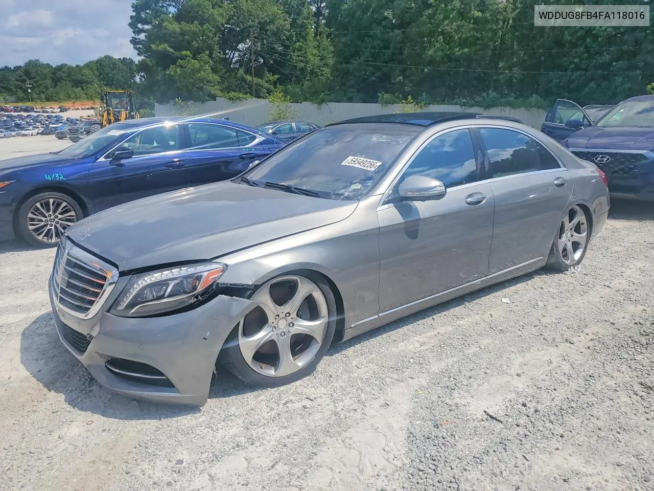 2015 Mercedes-Benz S 550 4Matic VIN: WDDUG8FB4FA118016 Lot: 59549256