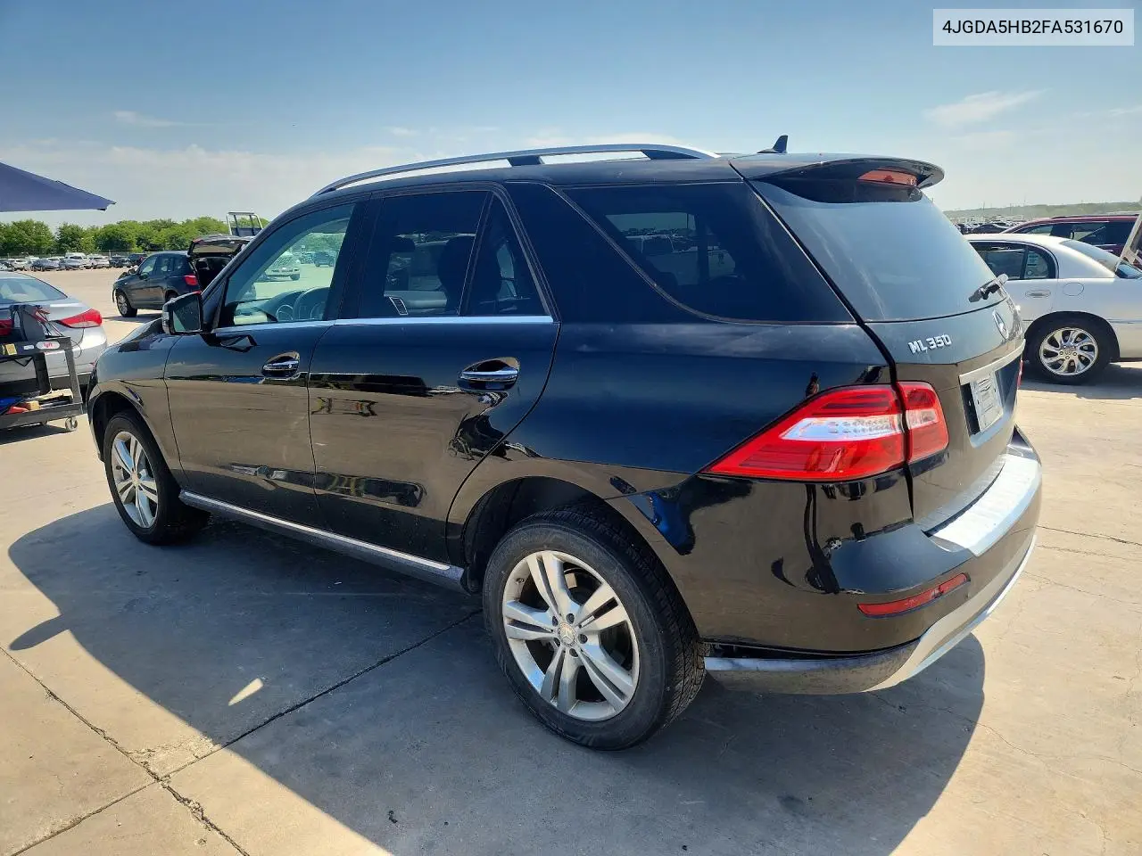 2015 Mercedes-Benz Ml 350 4Matic VIN: 4JGDA5HB2FA531670 Lot: 59643396