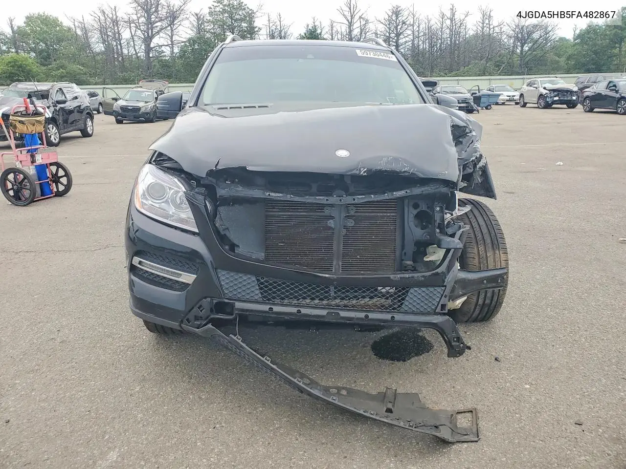 2015 Mercedes-Benz Ml 350 4Matic VIN: 4JGDA5HB5FA482867 Lot: 59730446