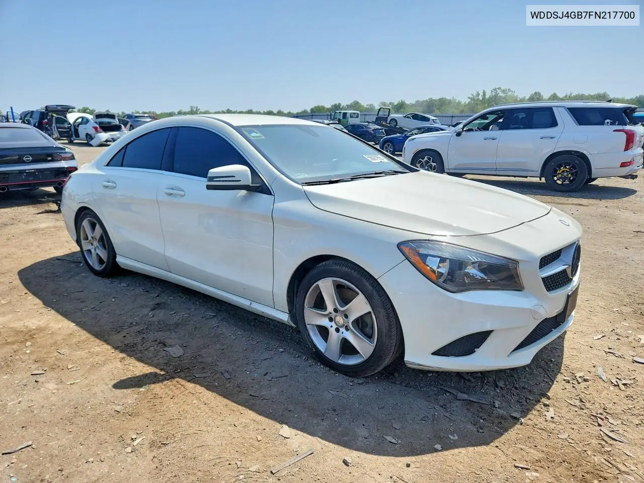 2015 Mercedes-Benz Cla 250 4Matic VIN: WDDSJ4GB7FN217700 Lot: 59827956